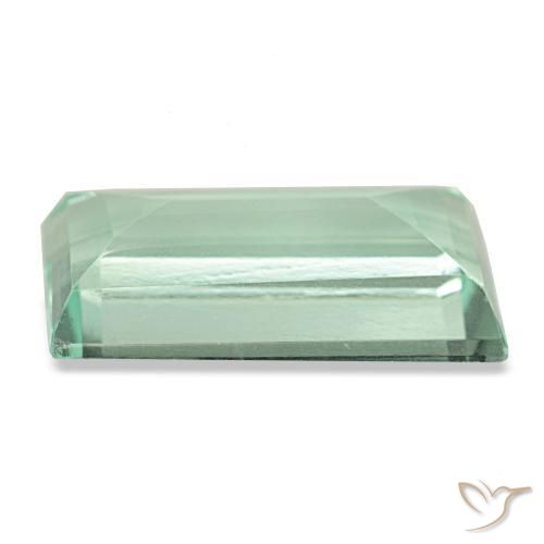 6,15 ctw natürlicher grüner Fluorit, Baguette, VS