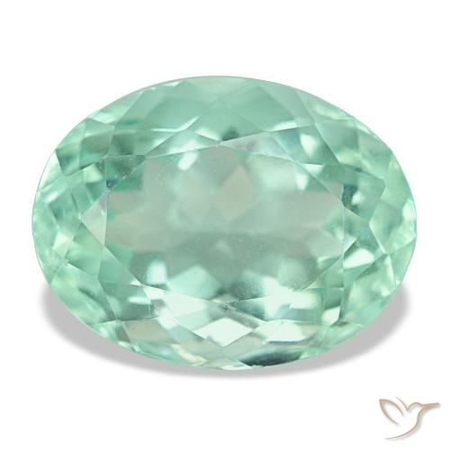 11.70ct Grüner Fluorit, Oval, VS