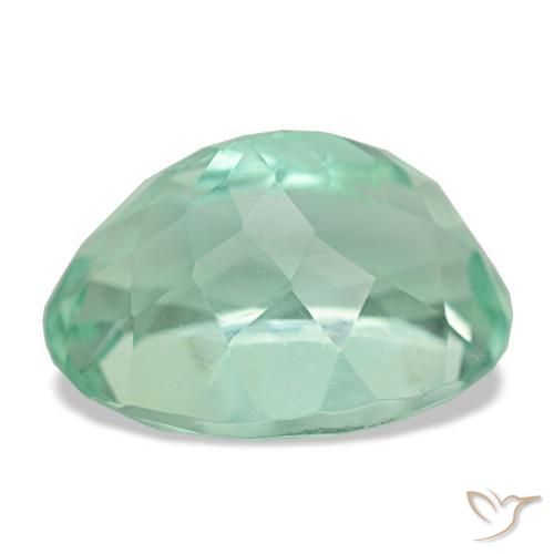 11,70 ctw natürlicher grüner Fluorit, Oval Schliff, VS