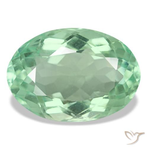 11.73ct Grüner Fluorit, Oval, VS