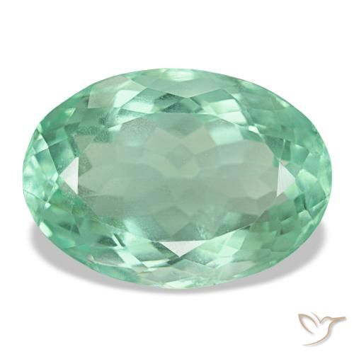 14.51ct Grüner Fluorit, Oval, VS