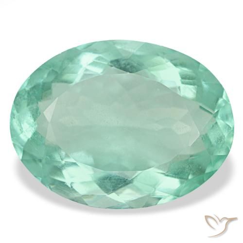 23.22ct Türkiser Fluorit, Oval, VS