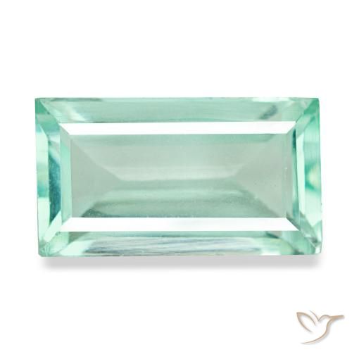 6.18ct Türkiser Fluorit, Baguette, VVS-VS