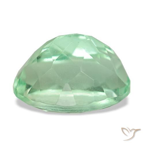 4,87 ctw natürlicher grüner Fluorit, Oval Schliff, VS