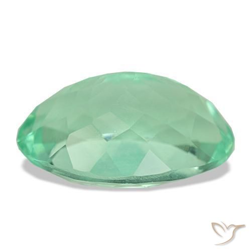 12,36 ctw natürlicher grüner Fluorit, Oval Schliff, VS