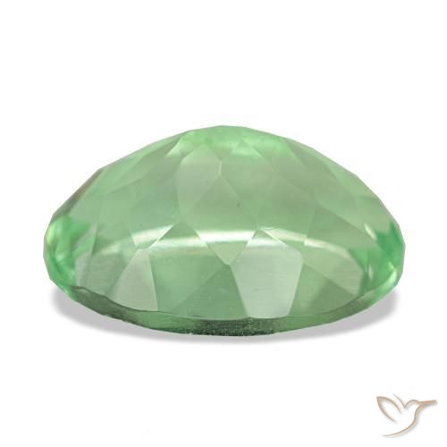 6,46 ctw natürlicher grüner Fluorit, Oval Schliff, VS