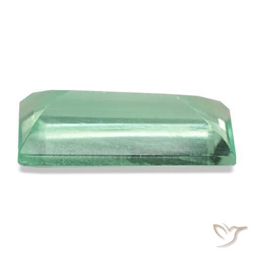 7,49 ctw natürlicher grüner Fluorit, Baguette, VS
