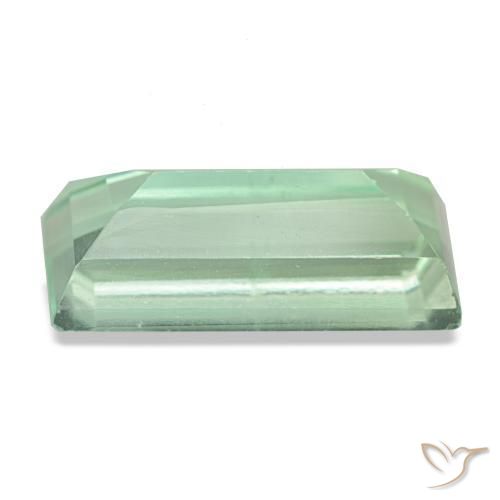5,33 ctw natürlicher grüner Fluorit, Baguette, VS