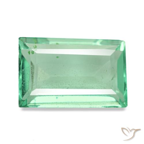 2,95 ctw natürlicher grüner Fluorit, Baguette, VS