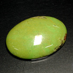 18,18 ctw natürlicher grüner Gaspeit, Oval Schliff, Lichtundurchlässig