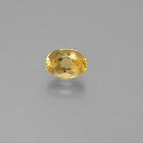 0,87 ctw natürlicher gelber Goldberyll, Oval Schliff, VS