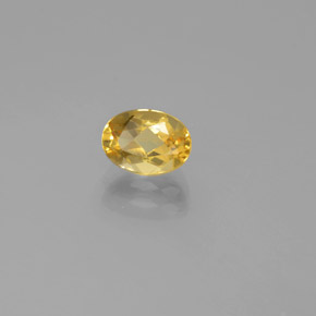 0,87 ctw natürlicher gelber Goldberyll, Oval Schliff, VS