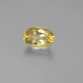 1,45 ctw natürlicher gelber Goldberyll, Oval Schliff, VVS