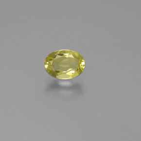 0,74 ctw natürlicher gelber Goldberyll, Oval Schliff, VS