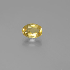 0,82 ctw natürlicher gelber Goldberyll, Oval Schliff, VVS-VS
