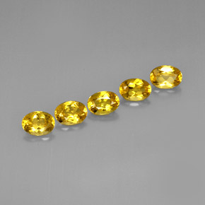  ct natürliche gelber Goldberyll-Edelsteine, Oval Schliff, VVS
