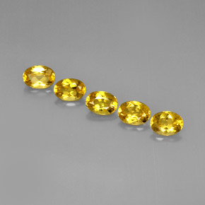  ct natürliche gelber Goldberyll-Edelsteine, Oval Schliff, VVS