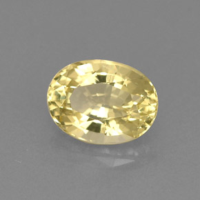 0,77 ctw natürlicher gelber Goldberyll, Oval Schliff, VVS-VS