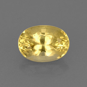 0,83 ctw natürlicher gelber Goldberyll, Oval Schliff, VS