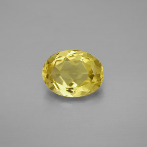 1,51 ctw natürlicher gelber Goldberyll, Oval Schliff, VVS