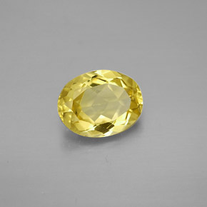 1,51 ctw natürlicher gelber Goldberyll, Oval Schliff, VVS