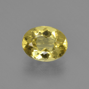 1,56 ctw natürlicher gelber Goldberyll, Oval Schliff, VS