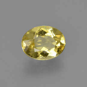 1,56 ctw natürlicher gelber Goldberyll, Oval Schliff, VS