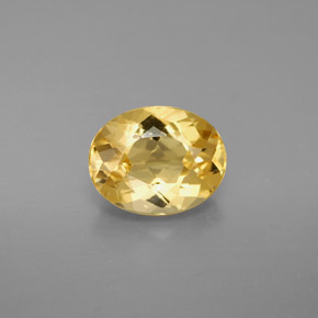 1,63 ctw natürlicher gelber Goldberyll, Oval Schliff, VS