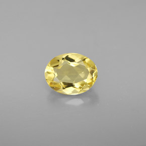 0,97 ctw natürlicher gelber Goldberyll, Oval Schliff, VVS