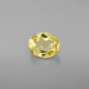 0,97 ctw natürlicher gelber Goldberyll, Oval Schliff, VVS