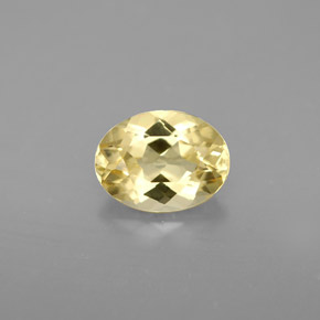 0,99 ctw natürlicher gelber Goldberyll, Oval Schliff, VVS