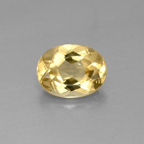1,65 ctw natürlicher gelber Goldberyll, Oval Schliff, VS