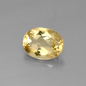 1,65 ctw natürlicher gelber Goldberyll, Oval Schliff, VS