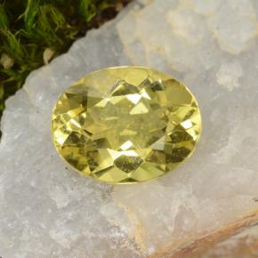1,39 ctw natürlicher gelber Goldberyll, Oval Schliff, VS