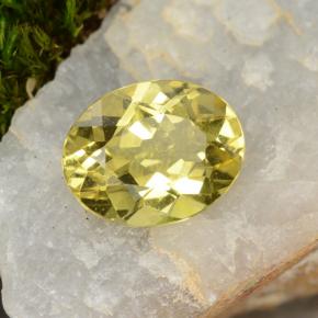 1,39 ctw natürlicher gelber Goldberyll, Oval Schliff, VS