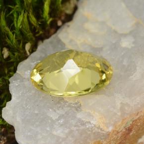 1,39 ctw natürlicher gelber Goldberyll, Oval Schliff, VS