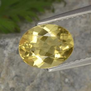 1,48 ctw natürlicher gelber Goldberyll, Oval Schliff, VS