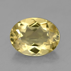 1,47 ctw natürlicher gelber Goldberyll, Oval Schliff, VVS