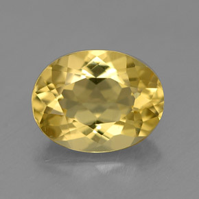 1,49 ctw natürlicher gelber Goldberyll, Oval Schliff, VS