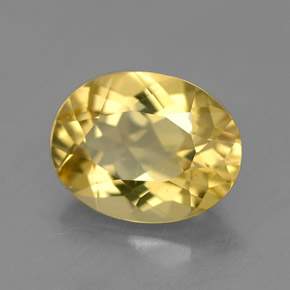 1,49 ctw natürlicher gelber Goldberyll, Oval Schliff, VS
