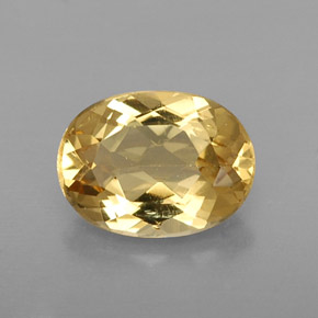 1,08 ctw natürlicher gelber Goldberyll, Oval Schliff, VS