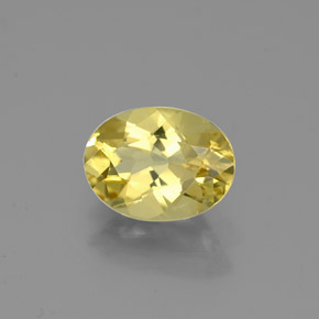 1,03 ctw natürlicher gelber Goldberyll, Oval Schliff, VS