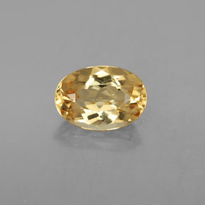 2,23 ctw natürlicher gelber Goldberyll, Oval Schliff, VVS