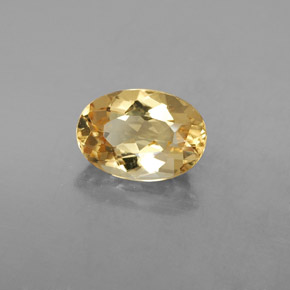 2,23 ctw natürlicher gelber Goldberyll, Oval Schliff, VVS