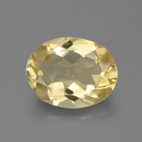 2,95 ctw natürlicher gelber Goldberyll, Oval Schliff, VVS-VS
