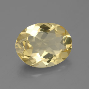 2,95 ctw natürlicher gelber Goldberyll, Oval Schliff, VVS-VS