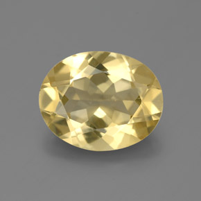 2,86 ctw natürlicher gelber Goldberyll, Oval Schliff, VS