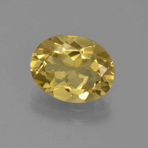 2,41 ctw natürlicher gelber Goldberyll, Oval Schliff, VS