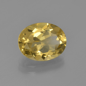 2,41 ctw natürlicher gelber Goldberyll, Oval Schliff, VS