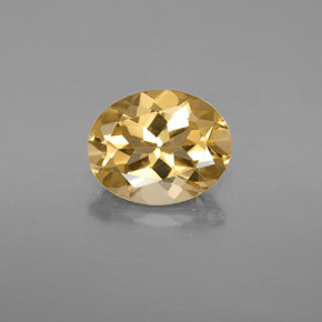 2,37 ctw natürlicher gelber Goldberyll, Oval Schliff, VS